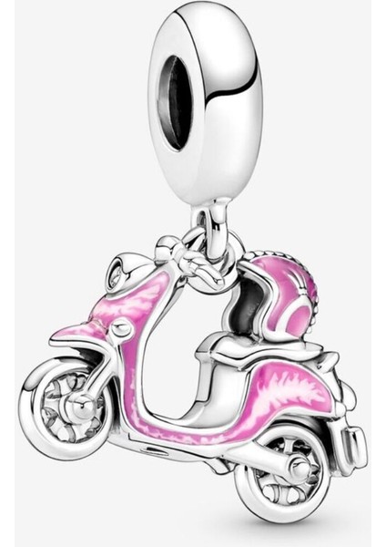 Pembe Scooter Sallantılı Charm