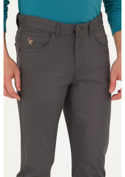 U.S. Polo Assn. Erkek Antrasit Pantolon (Kanvas-Chino) 50271484-VR006