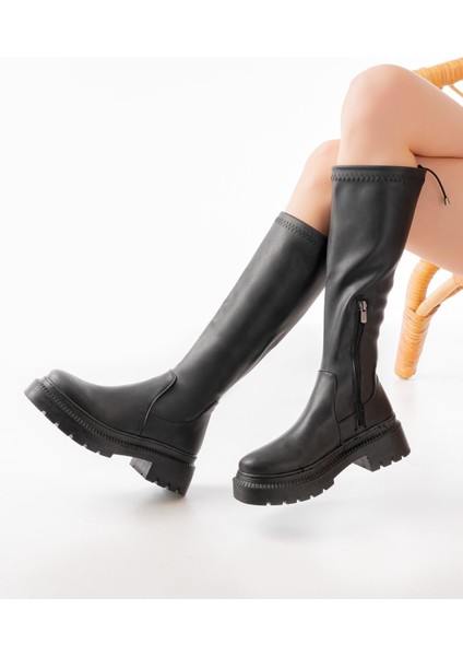 Siyah Fermuarlı Günlük Kadın Çizme fiyatları