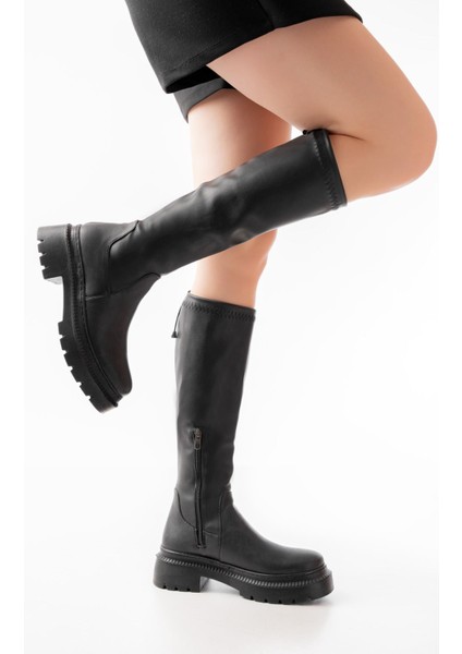 Siyah Fermuarlı Günlük Kadın Çizme fırsatları