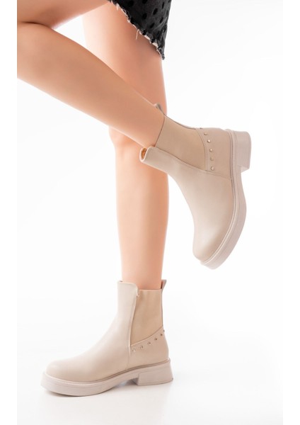 Bej Lastikli Günlük Kadın Bot fiyatları