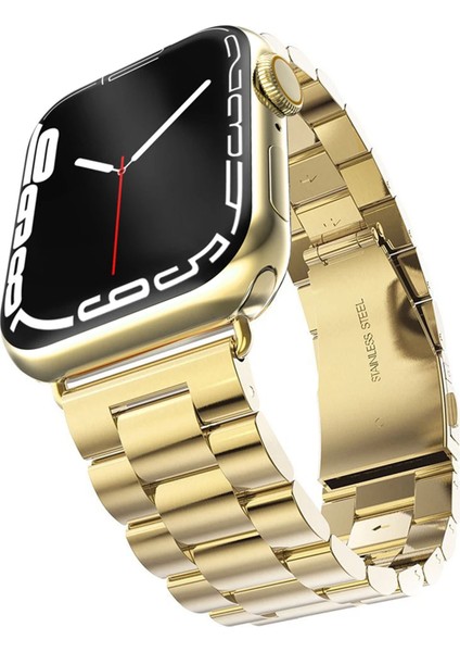 Apple Watch 10 Series 46MM ile Uyumlu Metal Bakla Kordon Kayış - FC179