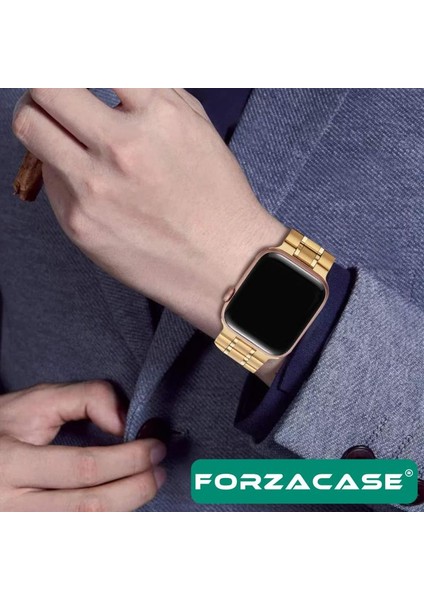 Apple Watch 10 Series 46MM ile Uyumlu Metal Bakla Kordon Kayış - FC179 indirimleri