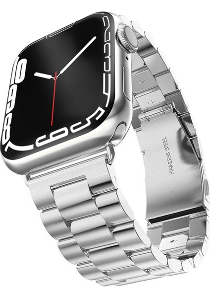 Apple Watch 10 Series 46MM ile Uyumlu Metal Bakla Kordon Kayış - FC179