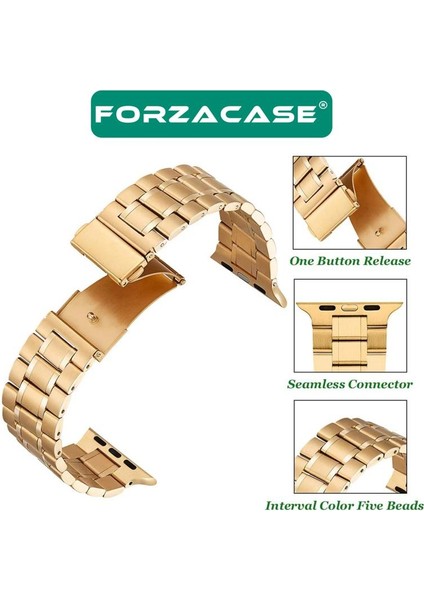 Apple Watch 10 Series 46MM ile Uyumlu Metal Bakla Kordon Kayış - FC179 fiyatları