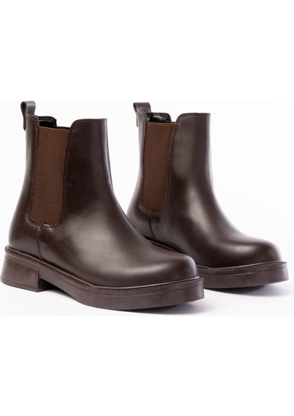 Kahverengi Lastikli Günlük Kadın Bot fırsatları