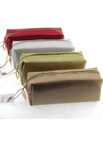 Unicus Kalem Çantası Simli Rugan Xl (1 Adet)