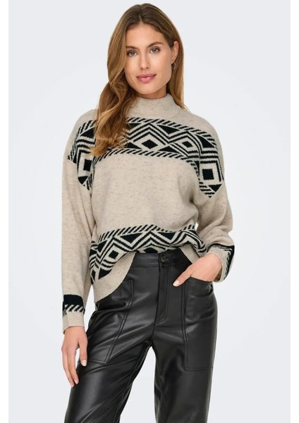 Kadın O Yaka Örme Kazak - 15321179