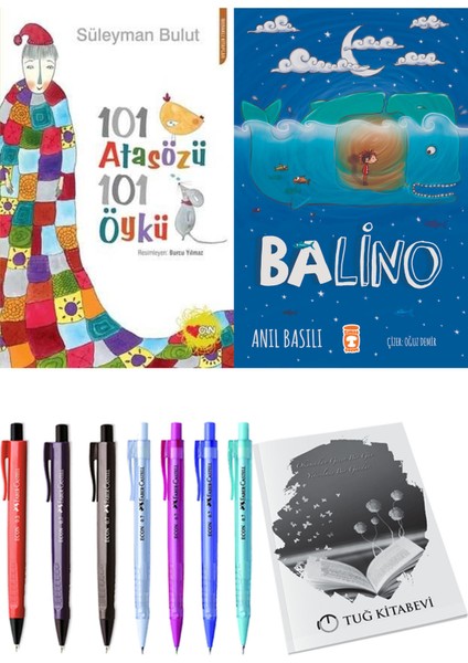 Balino ve 101 Atasözü 101 Öykü Süleyman Bulut 2'li Set + Hediyeli