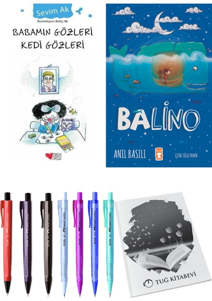 Balino ve Babamın Gözleri Kedi Gözleri 2'li Set + Hediyeli