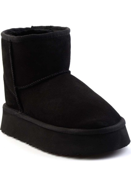 Siyah Süet Kadın Bot & Bootie K02665703502 modelleri