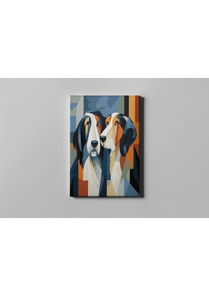 Sayılarla Boyama Seti Numaralı Tuvale Gerili Fırça Boya Dahil Tam Set 40X50CM | Sanat Köpeği