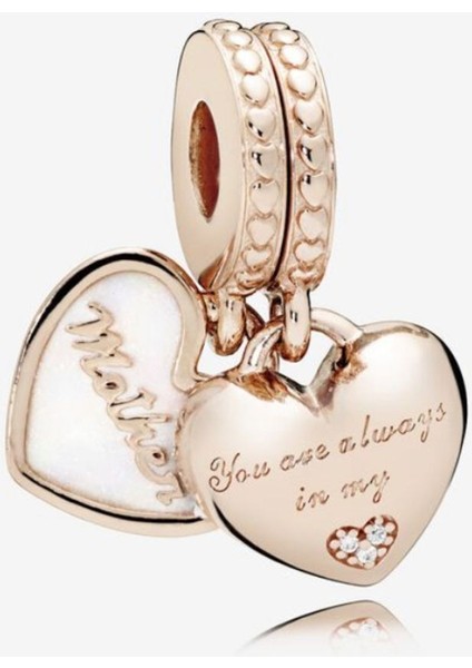 Sen Her Zaman Kalbimdesin Split Dangle Charm