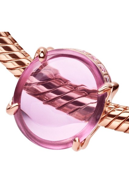 Pembe Oval Kabaşon Charm fiyatları