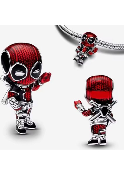 Marvel Komik Kahraman Deadpool Charm