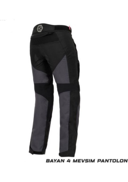 Motosiklet Kadın Pantolonu Korumalı 4 Mevsim Maxdura Kumaş Women Motor Pantolon Siyah Pink fiyatları