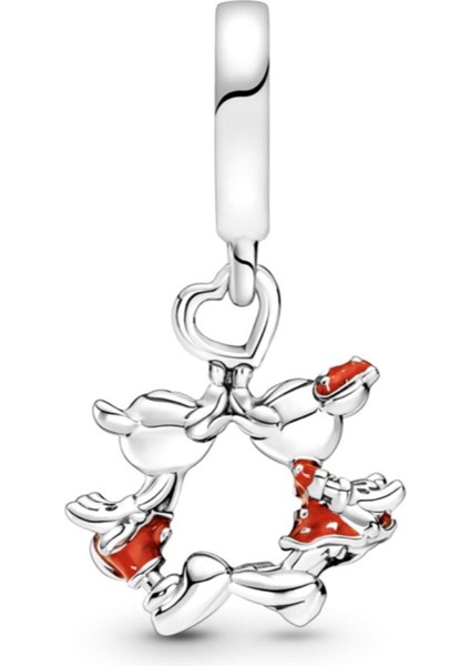 Disney Mickey Mouse ve Minnie Sevgi Sallantılı Charm