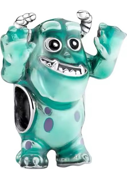 Disney Pixar Sulley Charm 925 Ayar Gümüş