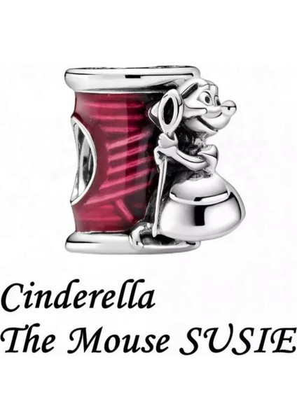 Cinderella The Mouse Susie Charm 925 Ayar Gümüş