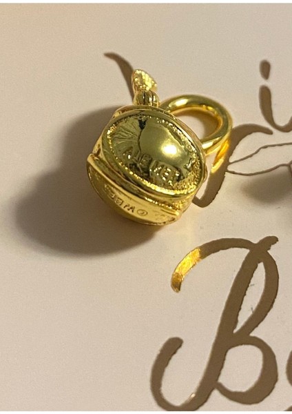 Harry Potter Golden Snitch Hareketli Kanatlar Charm 925 Ayar Gümüş