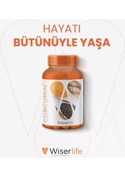 Curcumin Kurkumin ve Karabiber Ekstresi İçeren Takviye Edici Gıda 30 Kapsül