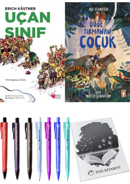 Göğe Tırmanan Çocuk ve Uçan Sınıf 2'li Set + Hediyeli