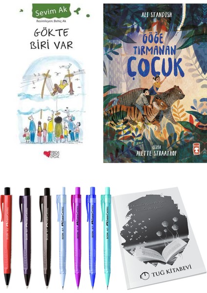 Göğe Tırmanan Çocuk ve Gökte Biri Var 2'li Set + Hediyeli