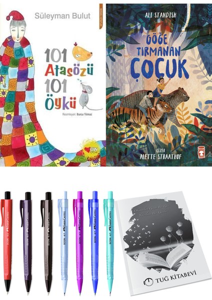 Göğe Tırmanan Çocuk ve 101 Atasözü 101 Öykü Süleyman Bulut 2'li Set + Hediyeli