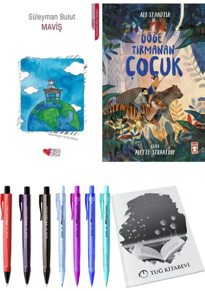 Göğe Tırmanan Çocuk ve Maviş 2'li Set + Hediyeli