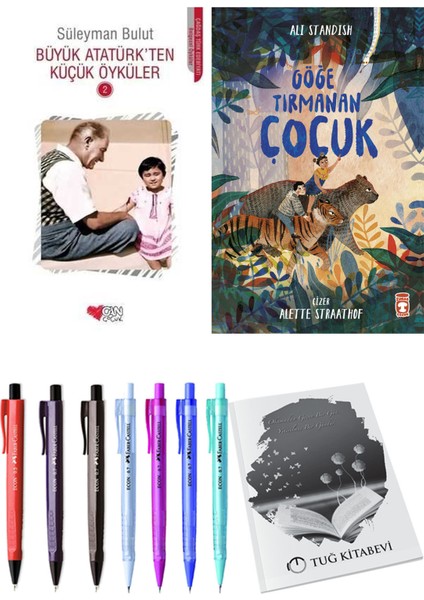Göğe Tırmanan Çocuk ve Büyük Atatürk'ten Küçük Öyküler 2 2'li Set + Hediyeli