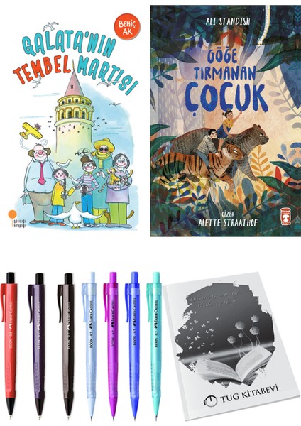 Göğe Tırmanan Çocuk ve Galata'nın Tembel Martısı 2'li Set + Hediyeli