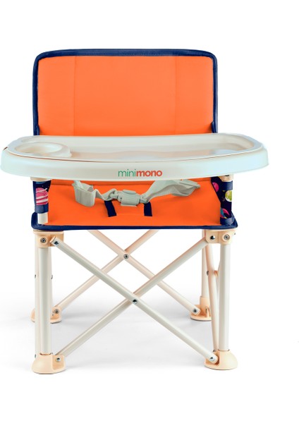 Plus 0-4 Yaş Portatif Katlanır Yükseltici Mama Sandalyesi Bebek Çocuk Kamp Sandalyesi