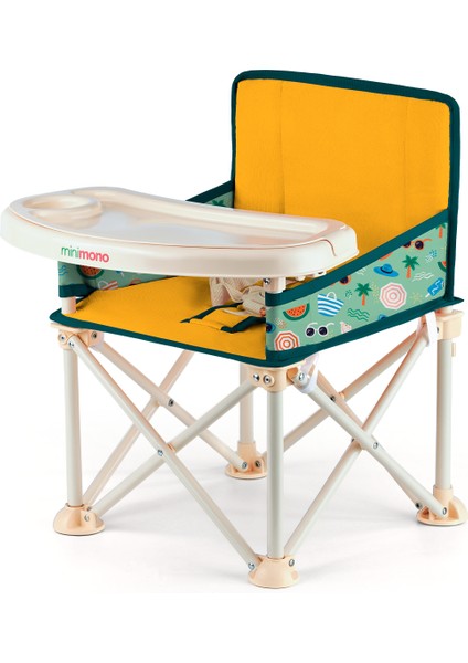 Plus 0-4 Yaş Portatif Katlanır Yükseltici Mama Sandalyesi Bebek Çocuk Kamp Sandalyesi