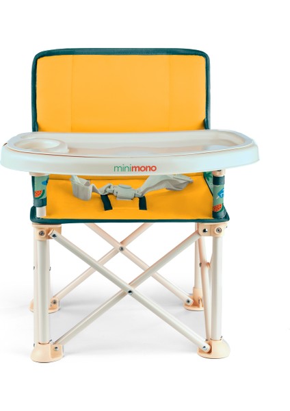 Plus 0-4 Yaş Portatif Katlanır Yükseltici Mama Sandalyesi Bebek Çocuk Kamp Sandalyesi