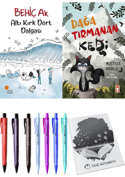 Dağa Tırmanan Kedi ve Altı Kırk Dört Dalgası 2'li Set + Hediyeli