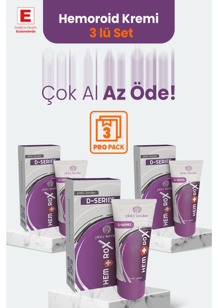 3'lü Set Hemorox - H.emoroid Kremi ( 3 Adet x 50 ML )