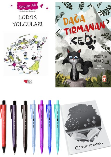 Dağa Tırmanan Kedi ve Lodos Yolcuları 2'li Set + Hediyeli