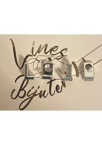 L Harf Charm 925 Ayar Gümüş fırsatları