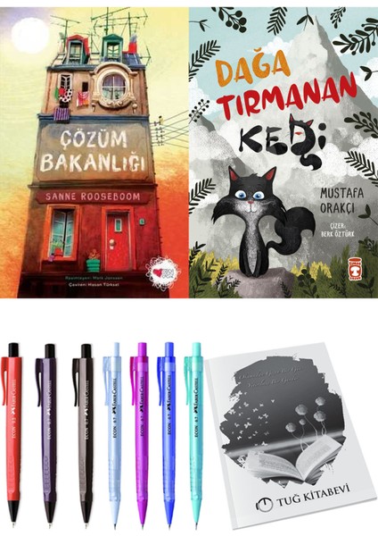 Dağa Tırmanan Kedi ve Çözüm Bakanlığı 2'li Set + Hediyeli