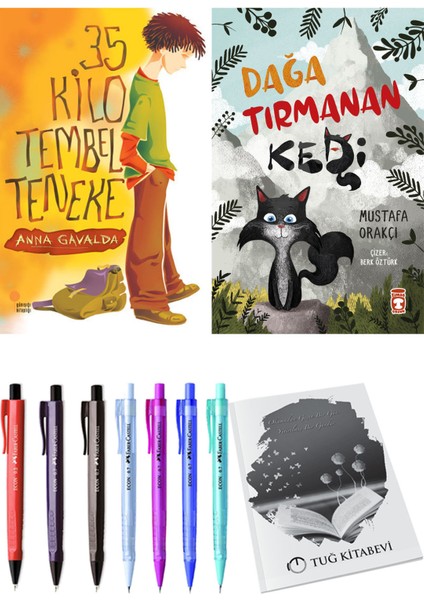Dağa Tırmanan Kedi ve 35 Kilo Tembel Teneke 2'li Set + Hediyeli