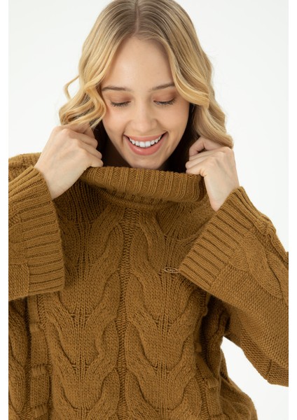 Kadın Açık Haki Kazak /Triko 50270441-VR183 modelleri