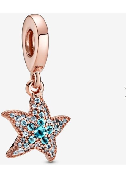 Parıltılı Deniz Yıldızı Sallantılı Charm