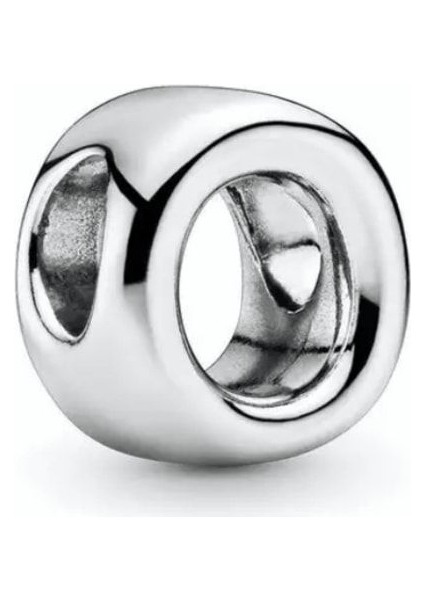O Harf Charm 925 Ayar Gümüş