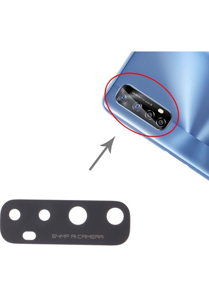 Realme 7 4g Uyumlu Kamera Lensi Cam RMX2151, RMX2163, RMX2155