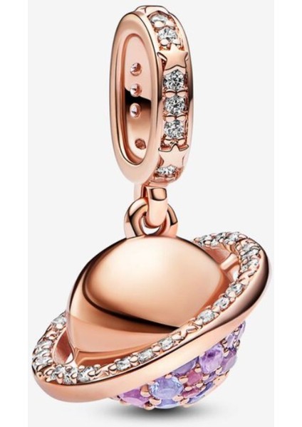 Gezegen Satürn Köpüklü Sallantılı Charm