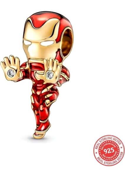 Iron Man Charm Marvels 925 Ayar Gümüş modelleri