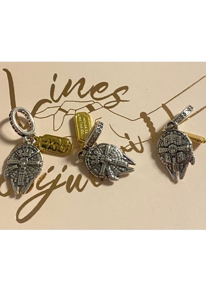 Star Wars Gemi 925 Ayar Gümüş Charm fiyatları