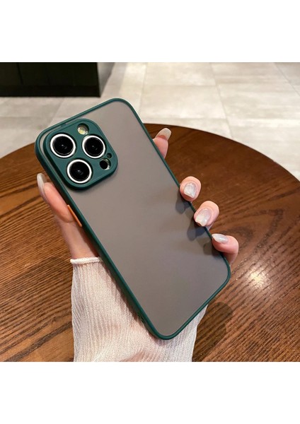 iPhone 11 Pro Kılıf Kenarları Renkli Arkası Mat Transparan Hux Kapak