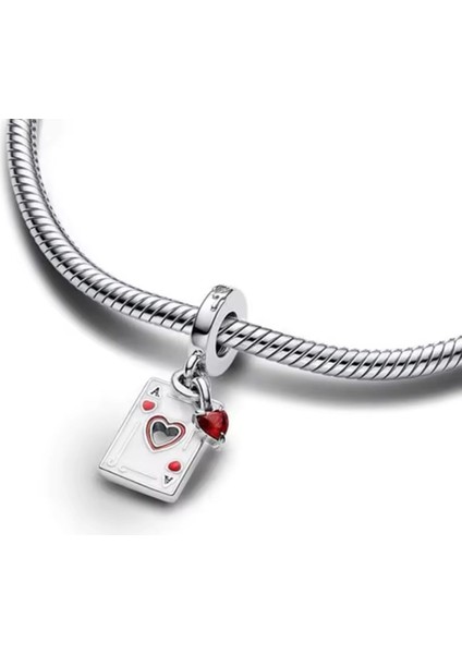 925 Ayar Gümüş Disney ''kötüler'' Kupa Kızı Çift Sallantılı Charm modelleri