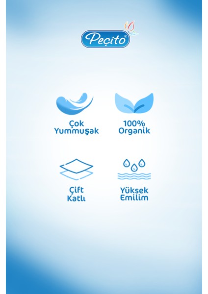 Elite 1600'LÜ Çift Katlı Çek-Al Mendil Seti (4X400)